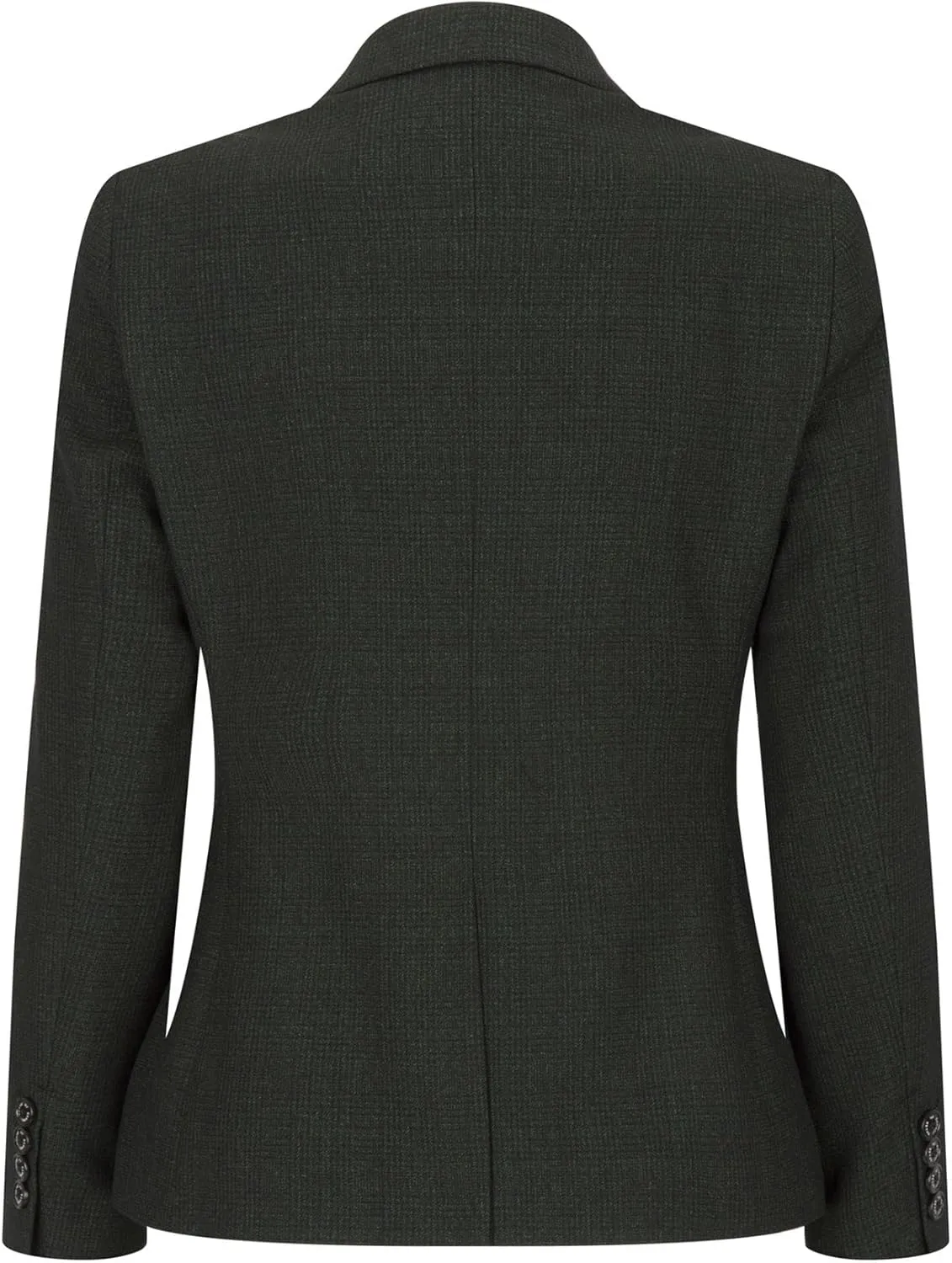 Ladies Tweed Green Check Blazer Wool Classic Hunting Jacket Vintage 1920s Retro