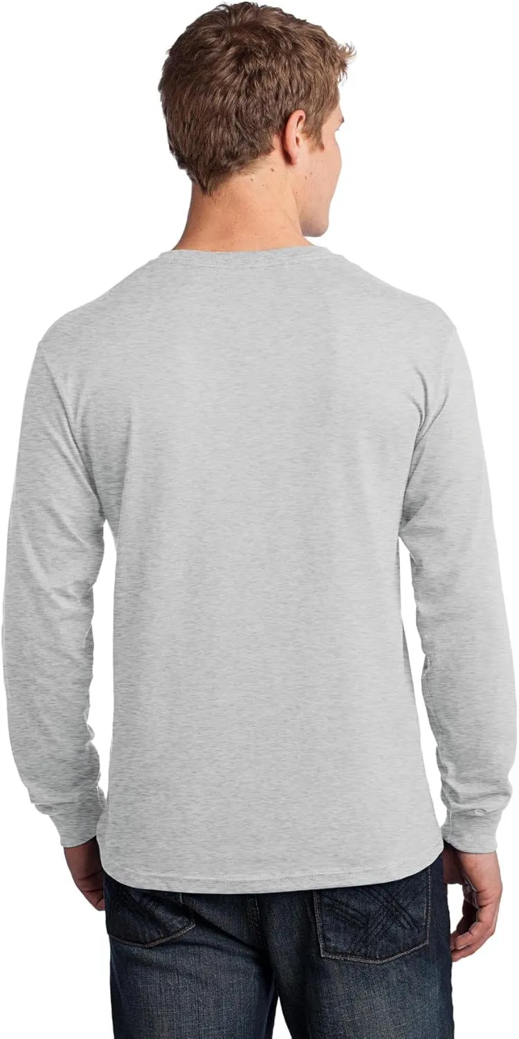 Port & Company Men's Long Sleeve 54 oz 100% Cotton T Shirt