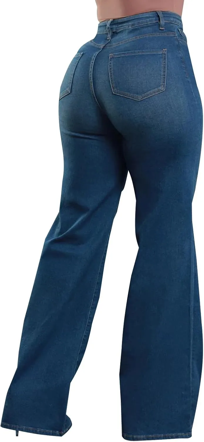 Women's Ripped Trendy Skinny Slim Fit Jeans Distressed Stretchy Denim Pants