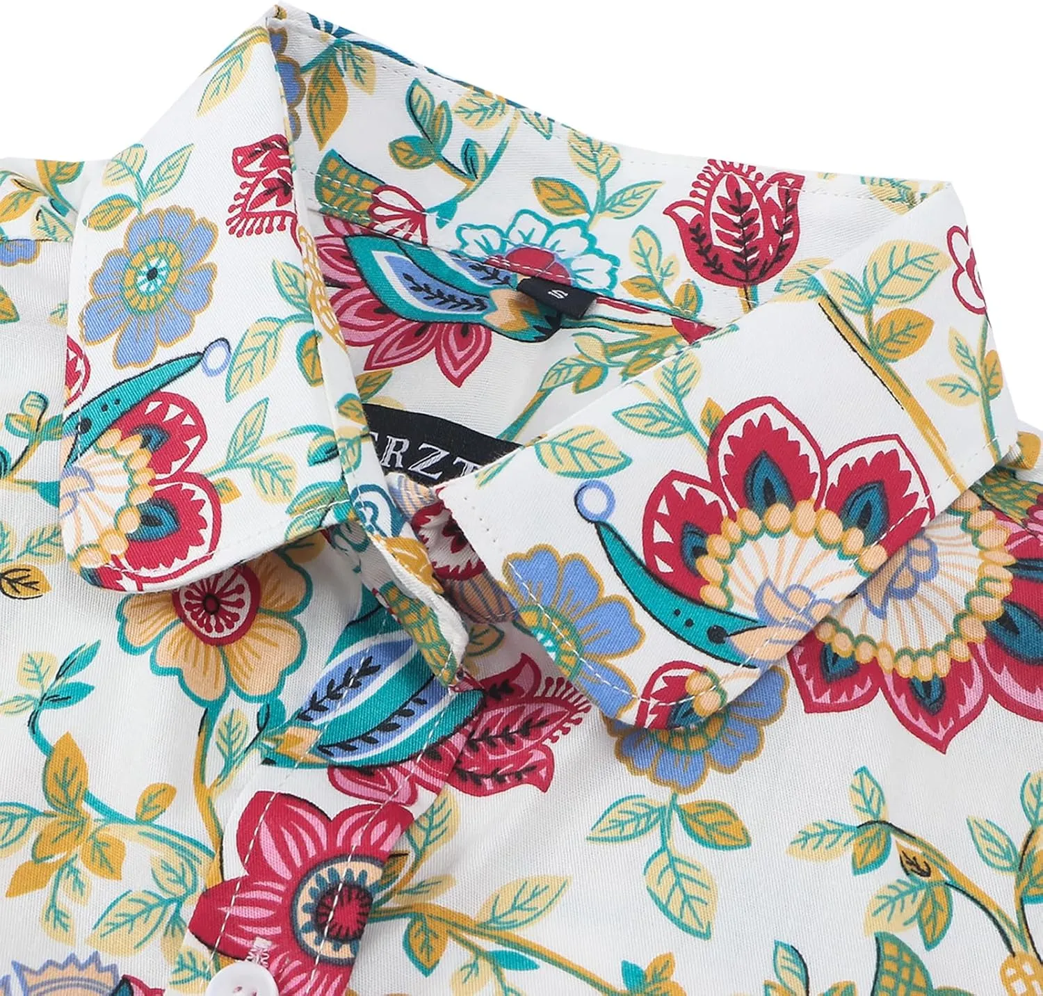 Womens Tops Casual Long Sleeve Button Down Hawaiian Shirts Dressy Work Blouses
